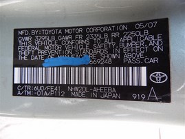 2007 TOYOTA PRIUS GREEN 1.5 AT Z19753